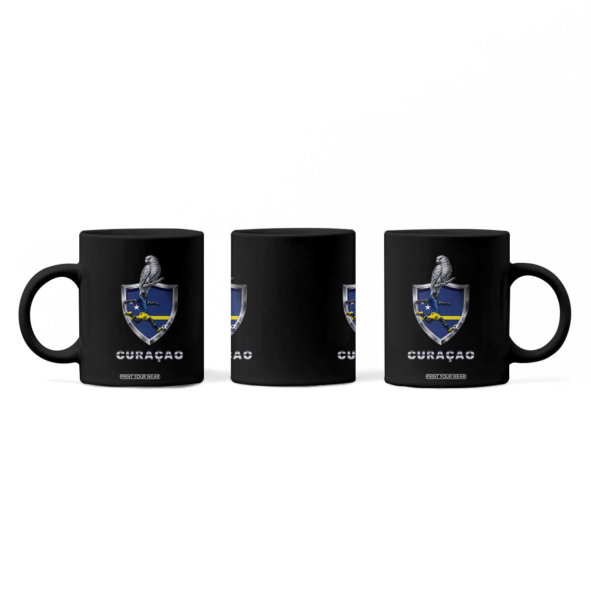 Supporting Curacao Soccer 2026 Coffee Mug Caribbean Team Pride Gift