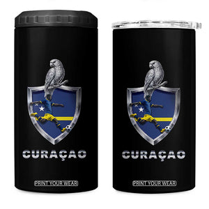 Supporting Curacao Soccer 2026 4 in 1 Can Cooler Tumbler Caribbean Team Pride Gift