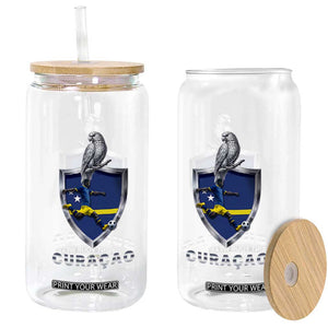 Supporting Curacao Soccer 2026 Glass Can Caribbean Team Pride Gift