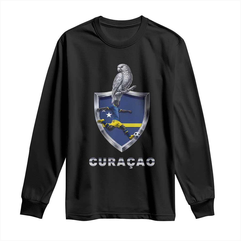 Supporting Curacao Soccer 2026 Long Sleeve Shirt Caribbean Team Pride Gift