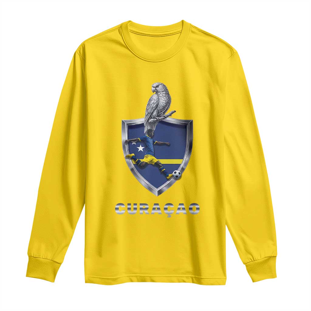 Supporting Curacao Soccer 2026 Long Sleeve Shirt Caribbean Team Pride Gift