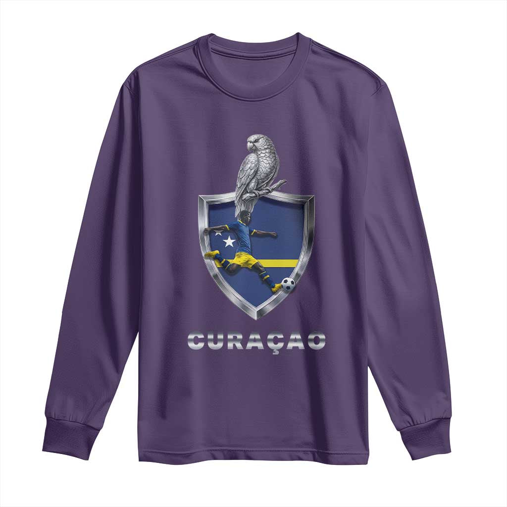 Supporting Curacao Soccer 2026 Long Sleeve Shirt Caribbean Team Pride Gift