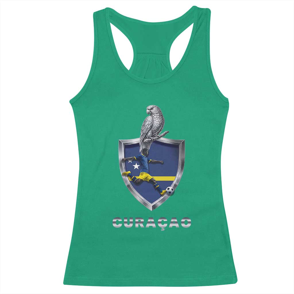 Supporting Curacao Soccer 2026 Racerback Tank Top Caribbean Team Pride Gift