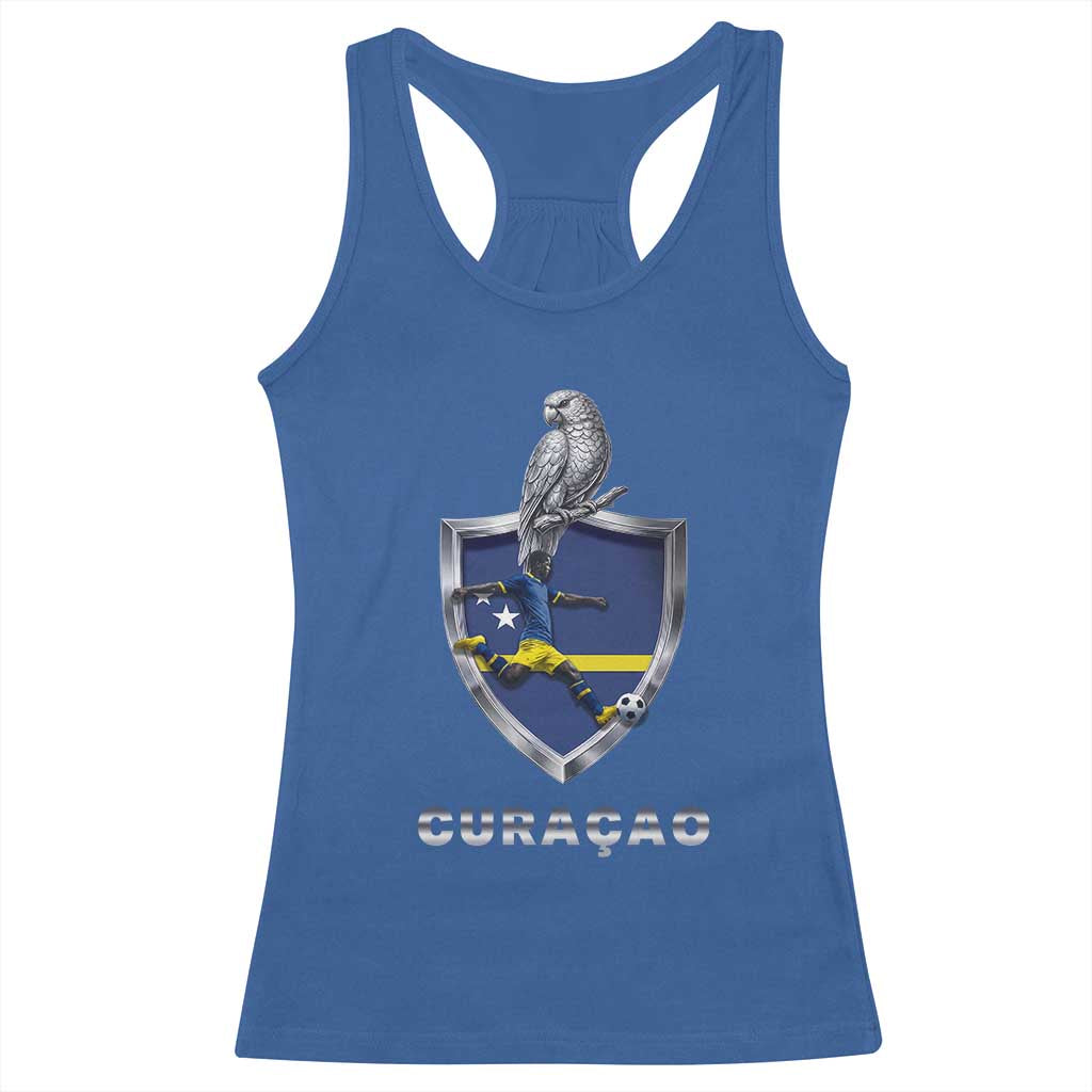 Supporting Curacao Soccer 2026 Racerback Tank Top Caribbean Team Pride Gift