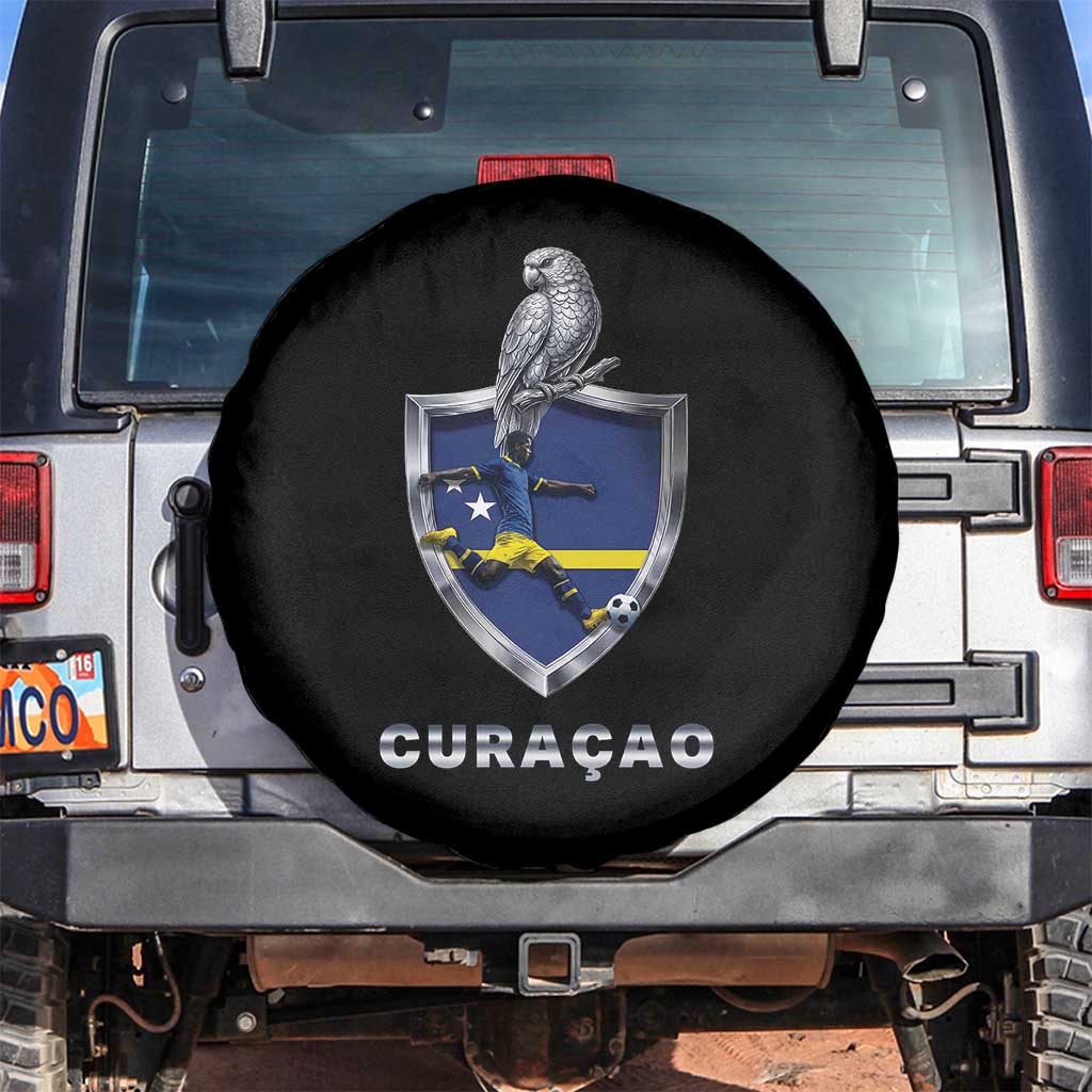 Supporting Curacao Soccer 2026 Spare Tire Cover Caribbean Team Pride Gift TS12 No hole Black Print Your Wear