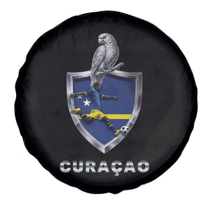 Supporting Curacao Soccer 2026 Spare Tire Cover Caribbean Team Pride Gift