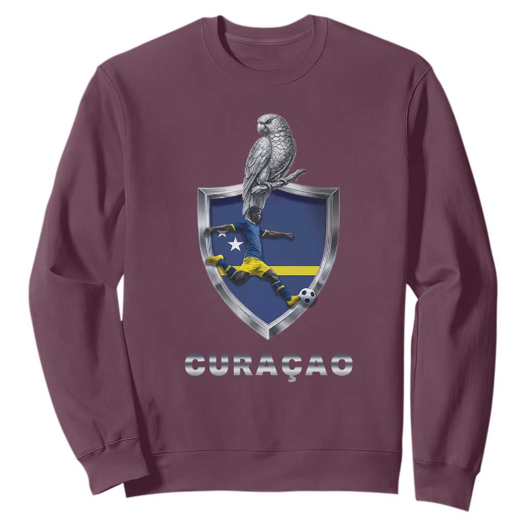Supporting Curacao Soccer 2026 Sweatshirt Caribbean Team Pride Gift