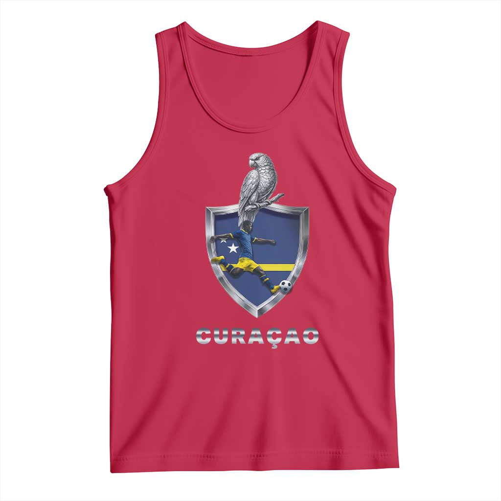 Supporting Curacao Soccer 2026 Tank Top Caribbean Team Pride Gift
