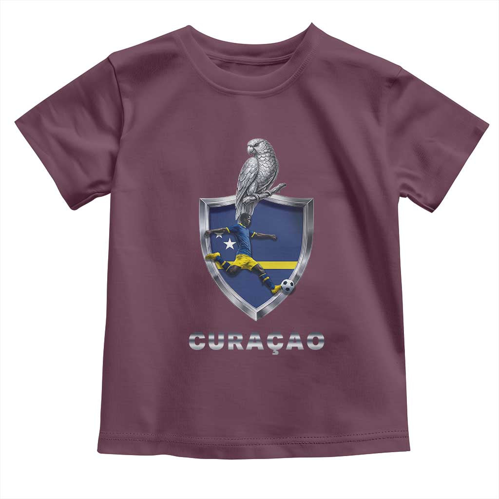 Supporting Curacao Soccer 2026 Toddler T Shirt Caribbean Team Pride Gift