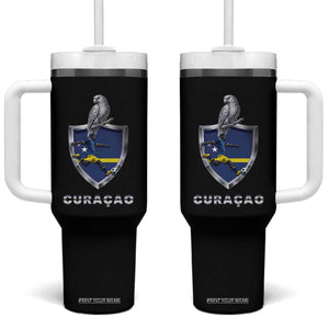 Supporting Curacao Soccer 2026 Tumbler With Handle Caribbean Team Pride Gift