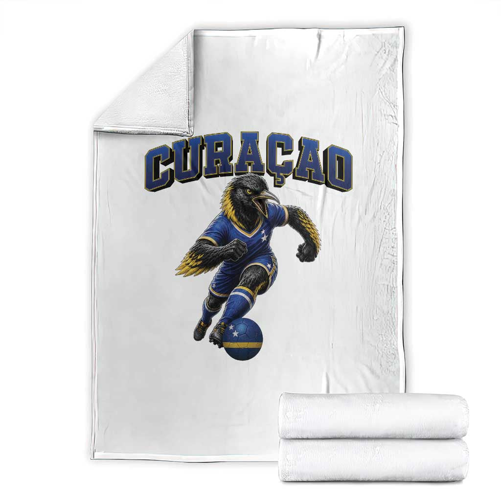 Funny Curacao Bird Soccer Lover Throw Blanket Caribbean Island Gift