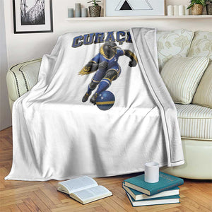 Funny Curacao Bird Soccer Lover Throw Blanket Caribbean Island Gift