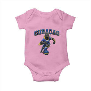 Funny Curacao Bird Soccer Lover Baby Onesie Caribbean Island Gift