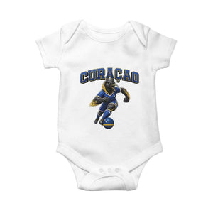 Funny Curacao Bird Soccer Lover Baby Onesie Caribbean Island Gift