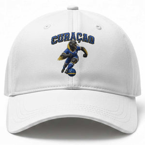 Funny Curacao Bird Soccer Lover Baseball Cap Caribbean Island Gift