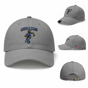 Funny Curacao Bird Soccer Lover Baseball Cap Caribbean Island Gift