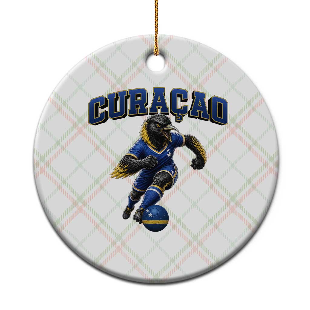 Funny Curacao Bird Soccer Lover Ceramic Ornament Caribbean Island Gift
