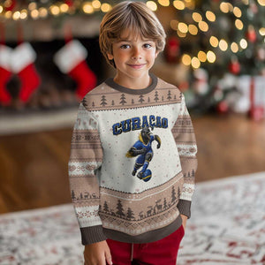 Funny Curacao Bird Soccer Lover Ugly Christmas Sweater Caribbean Island Gift
