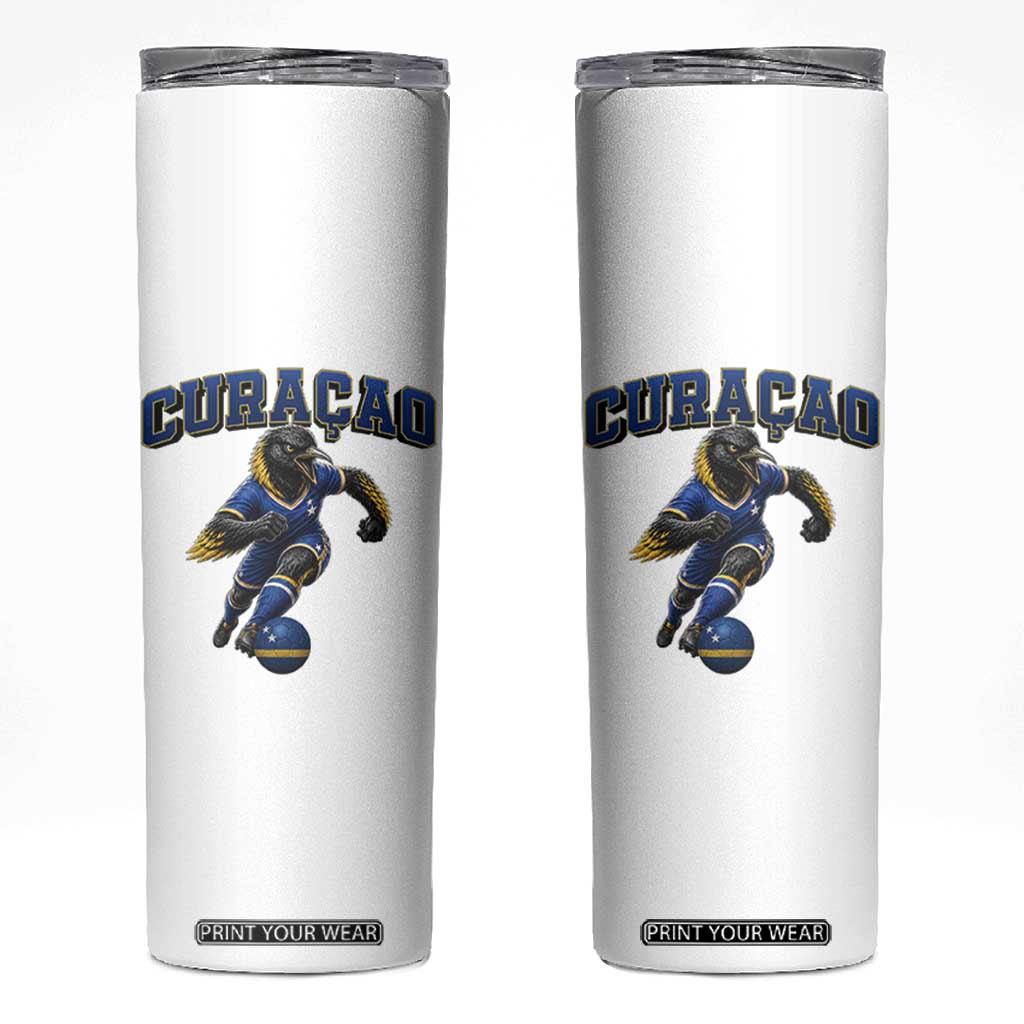 Funny Curacao Bird Soccer Lover Skinny Tumbler Caribbean Island Gift