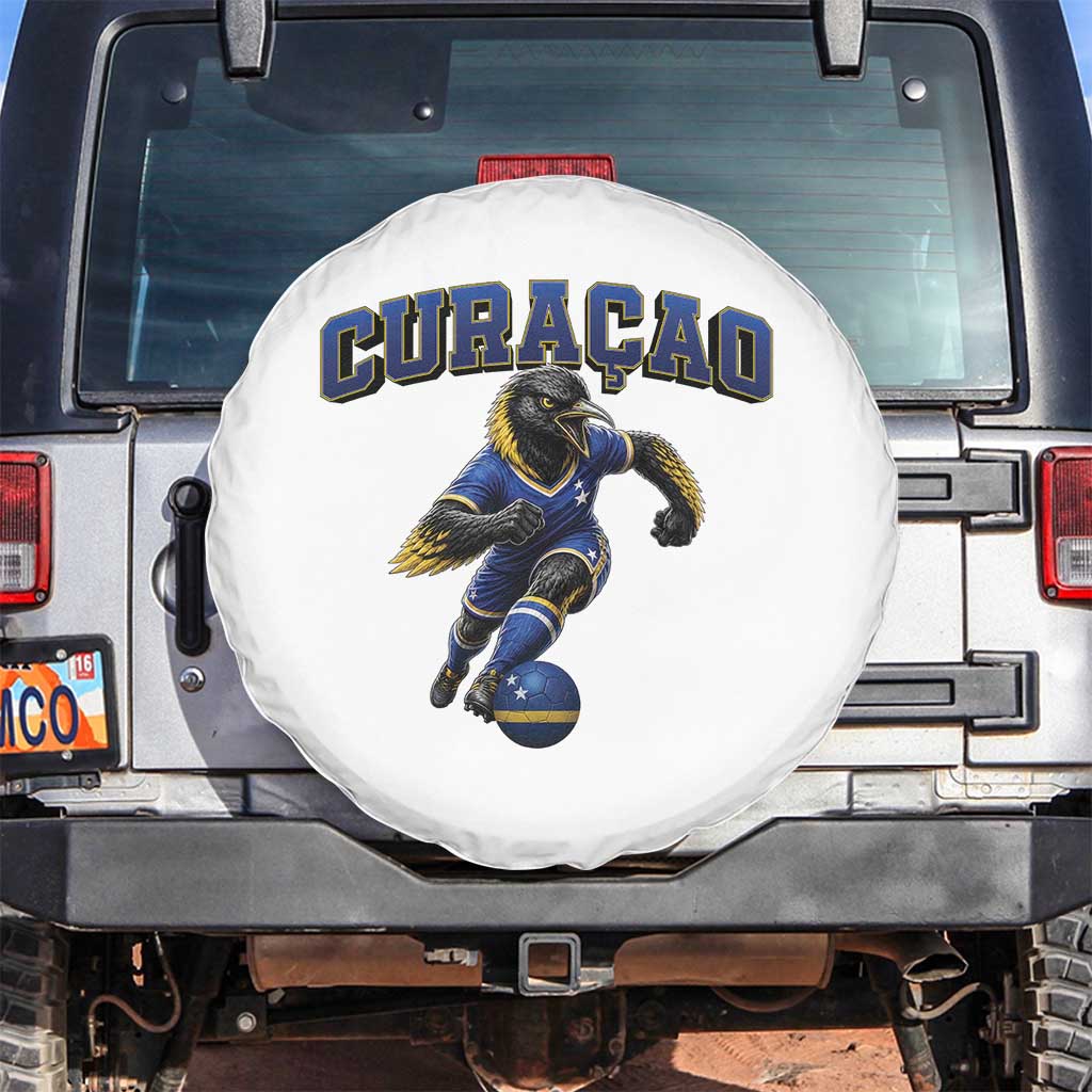 Funny Curacao Bird Soccer Lover Spare Tire Cover Caribbean Island Gift