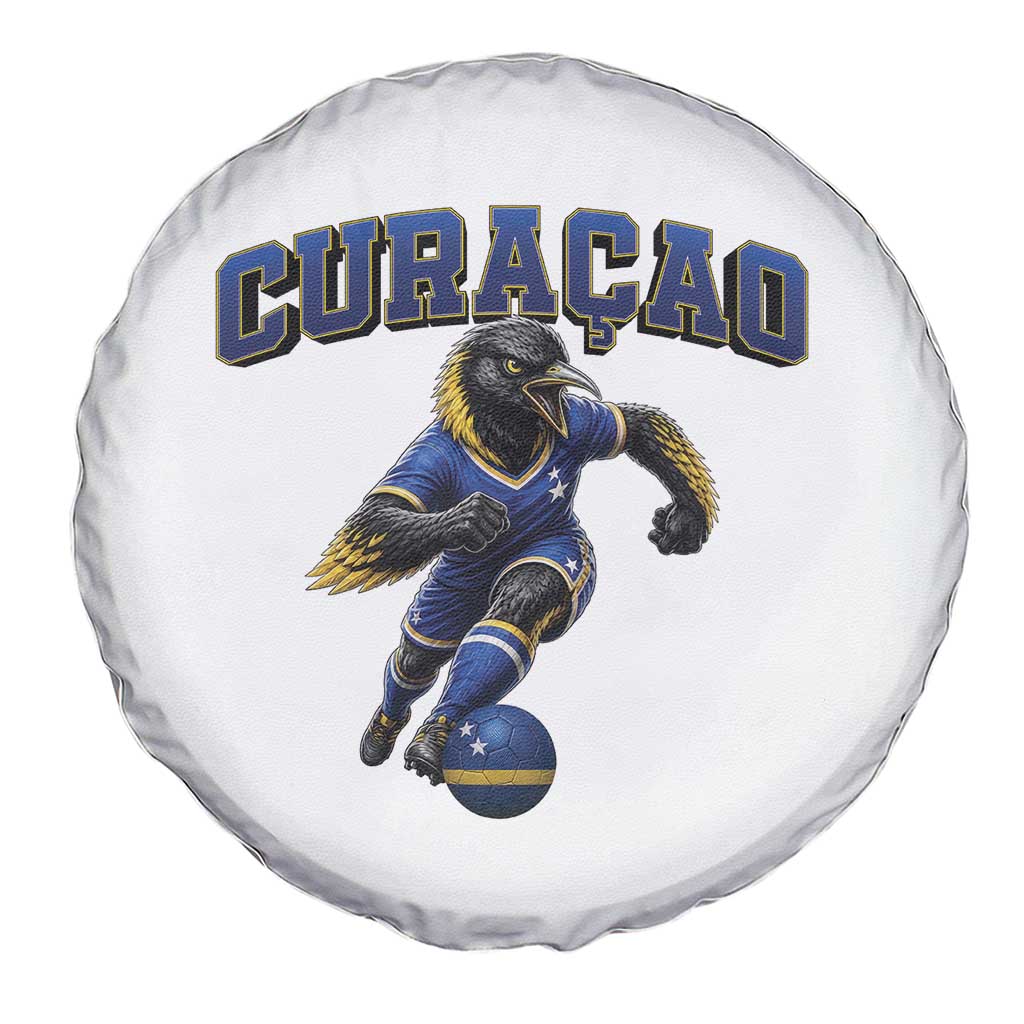 Funny Curacao Bird Soccer Lover Spare Tire Cover Caribbean Island Gift