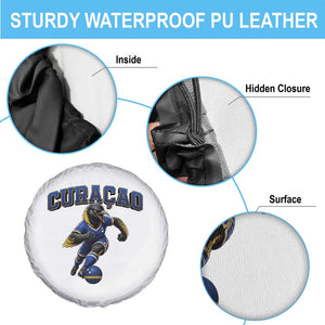 Funny Curacao Bird Soccer Lover Spare Tire Cover Caribbean Island Gift