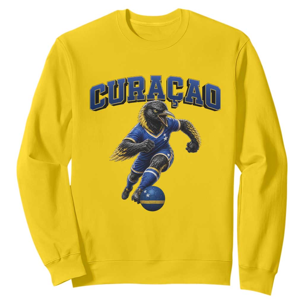 Funny Curacao Bird Soccer Lover Sweatshirt Caribbean Island Gift