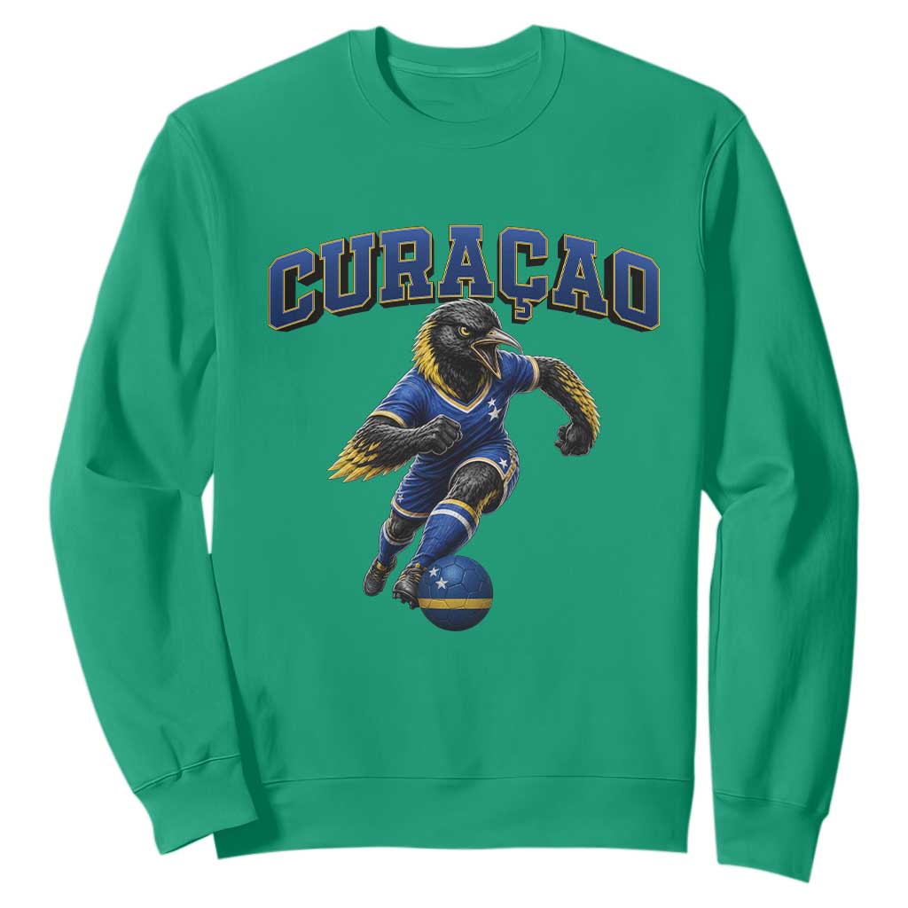 Funny Curacao Bird Soccer Lover Sweatshirt Caribbean Island Gift