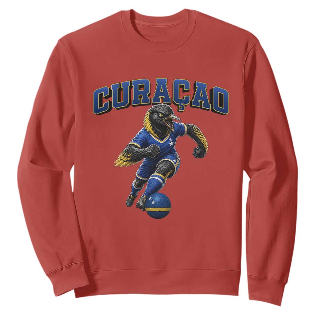 Funny Curacao Bird Soccer Lover Sweatshirt Caribbean Island Gift