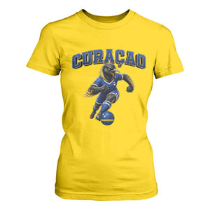 Funny Curacao Bird Soccer Lover T Shirt For Women Caribbean Island Gift