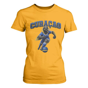 Funny Curacao Bird Soccer Lover T Shirt For Women Caribbean Island Gift