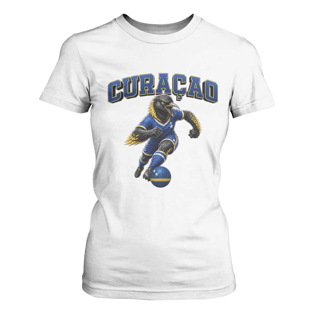 Funny Curacao Bird Soccer Lover T Shirt For Women Caribbean Island Gift
