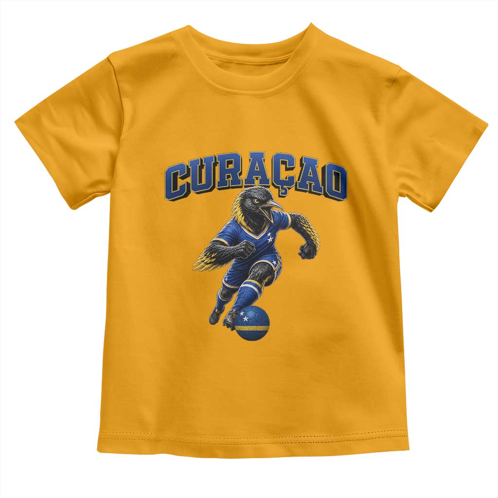 Funny Curacao Bird Soccer Lover Toddler T Shirt Caribbean Island Gift