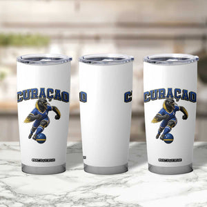 Funny Curacao Bird Soccer Lover Tumbler Cup Caribbean Island Gift