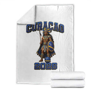 Curacao Warrior Football Fan Throw Blanket Proud Island Game Day Gift