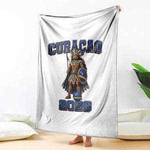 Curacao Warrior Football Fan Throw Blanket Proud Island Game Day Gift
