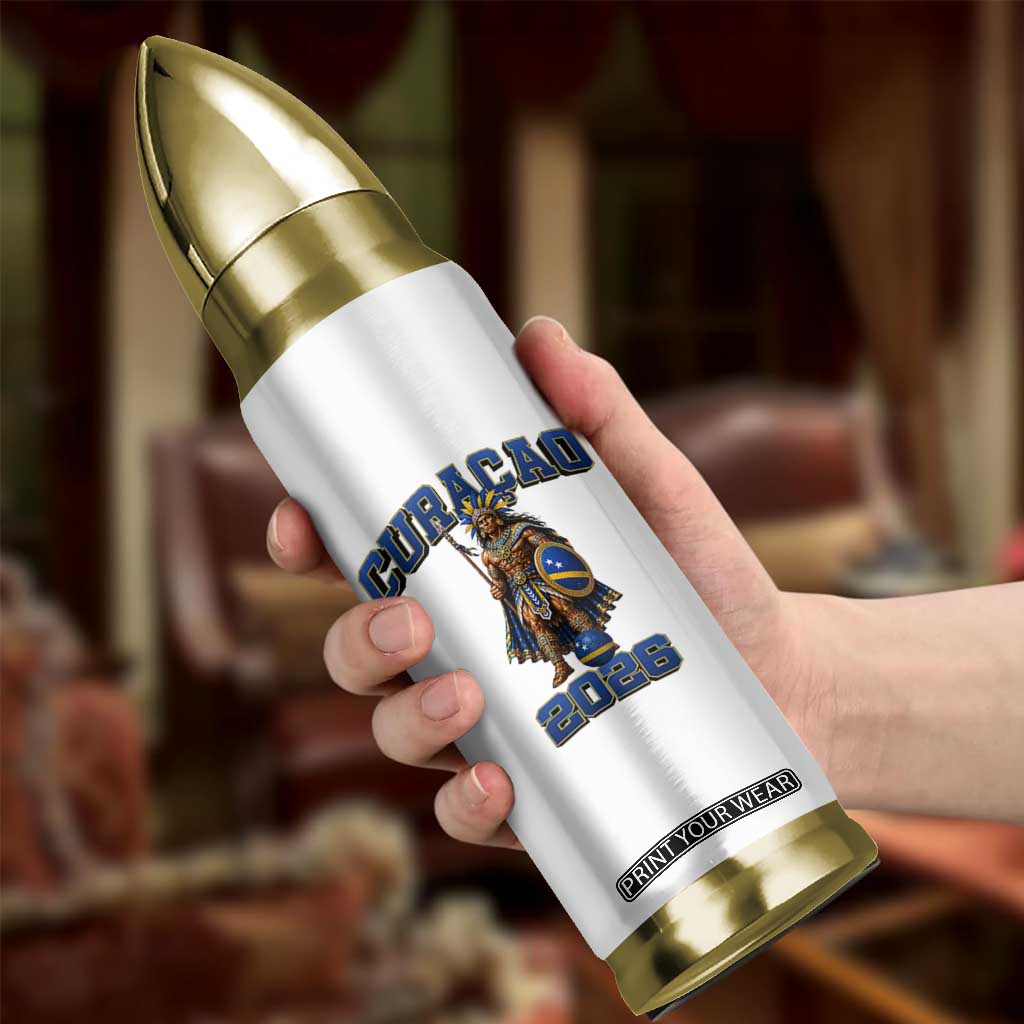 Curacao Warrior Football Fan Bullet Tumbler Proud Island Game Day Gift
