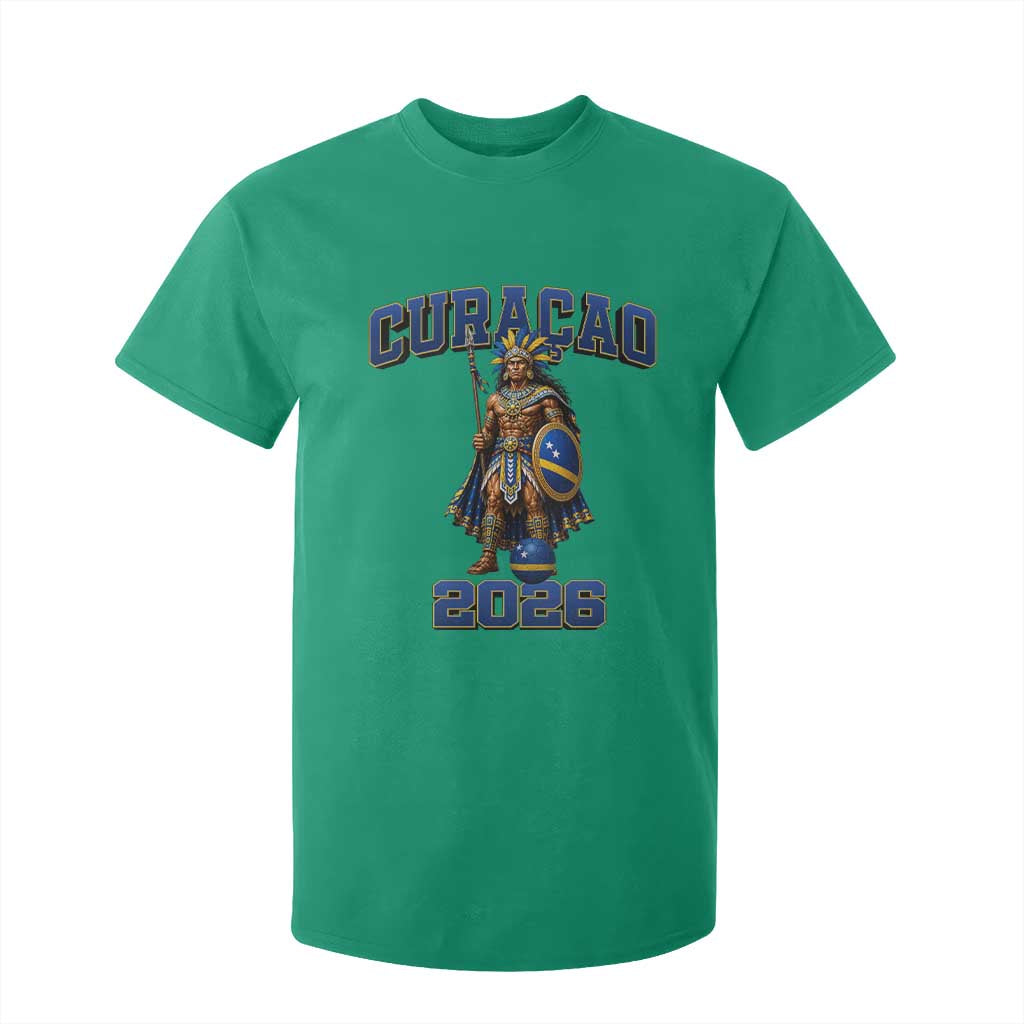 Curacao Warrior Football Fan T Shirt For Kid Proud Island Game Day Gift