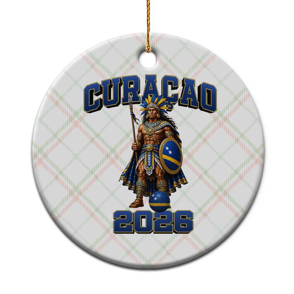Curacao Warrior Football Fan Ceramic Ornament Proud Island Game Day Gift