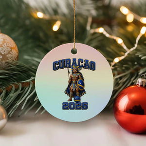 Curacao Warrior Football Fan Ceramic Ornament Proud Island Game Day Gift