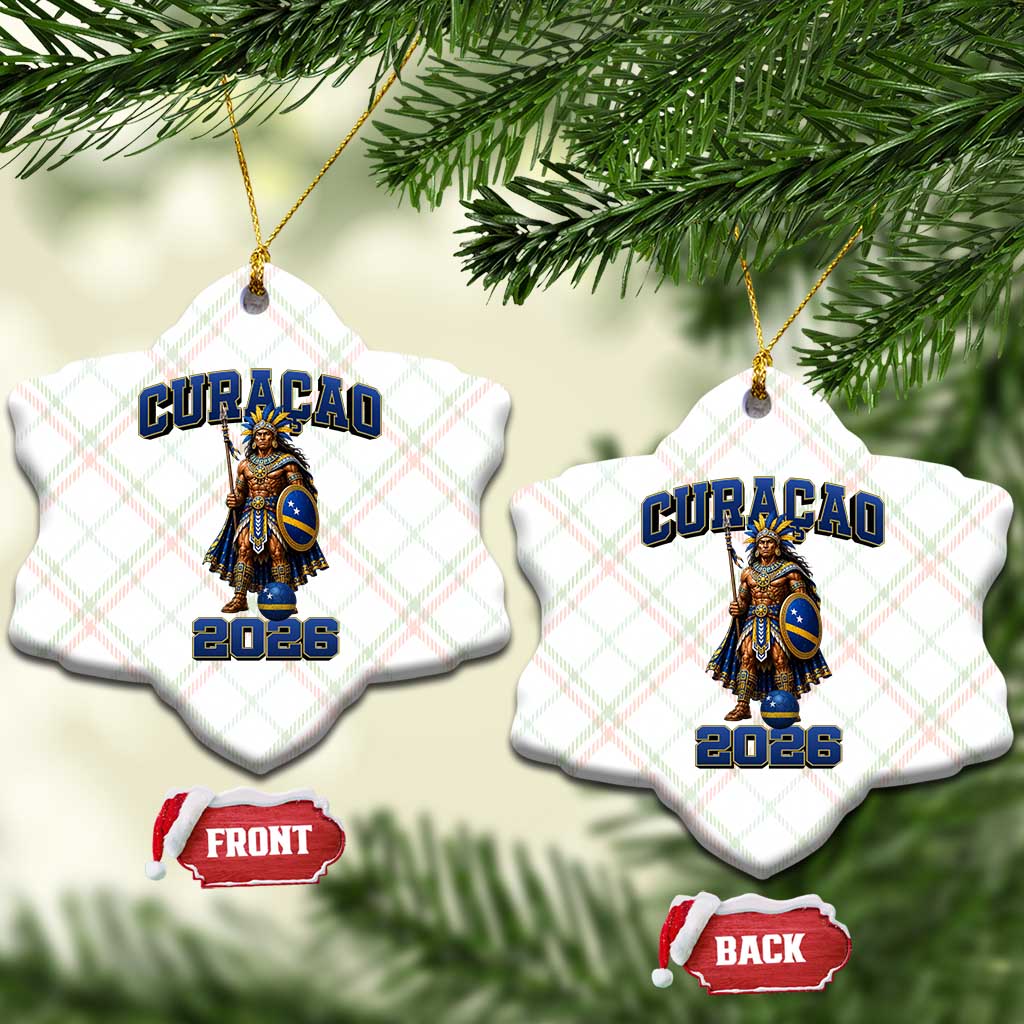 Curacao Warrior Football Fan Ceramic Ornament Proud Island Game Day Gift