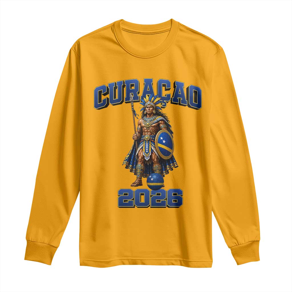 Curacao Warrior Football Fan Long Sleeve Shirt Proud Island Game Day Gift