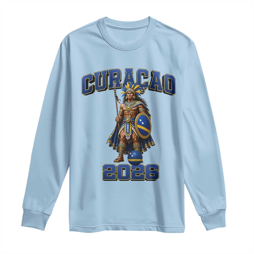 Curacao Warrior Football Fan Long Sleeve Shirt Proud Island Game Day Gift
