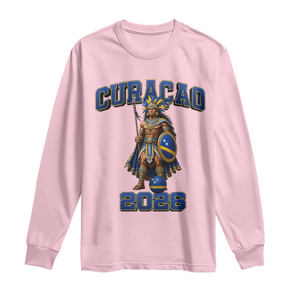Curacao Warrior Football Fan Long Sleeve Shirt Proud Island Game Day Gift