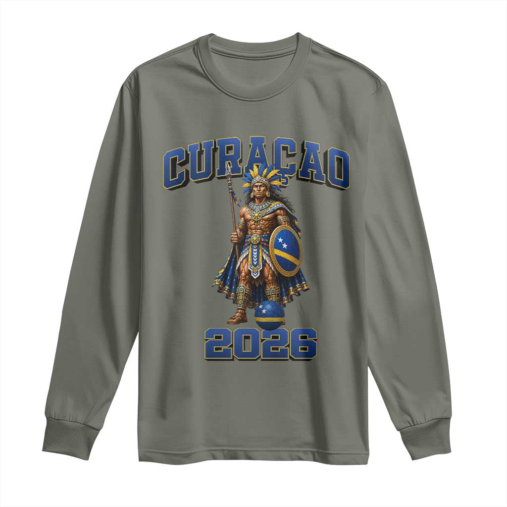 Curacao Warrior Football Fan Long Sleeve Shirt Proud Island Game Day Gift
