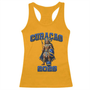 Curacao Warrior Football Fan Racerback Tank Top Proud Island Game Day Gift