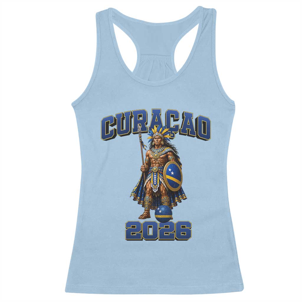 Curacao Warrior Football Fan Racerback Tank Top Proud Island Game Day Gift