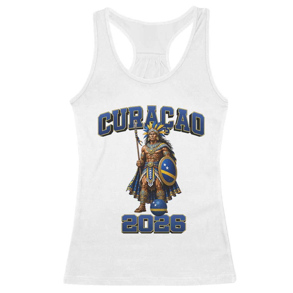 Curacao Warrior Football Fan Racerback Tank Top Proud Island Game Day Gift