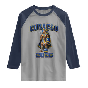 Curacao Warrior Football Fan Raglan Shirt Proud Island Game Day Gift