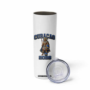 Curacao Warrior Football Fan Skinny Tumbler Proud Island Game Day Gift